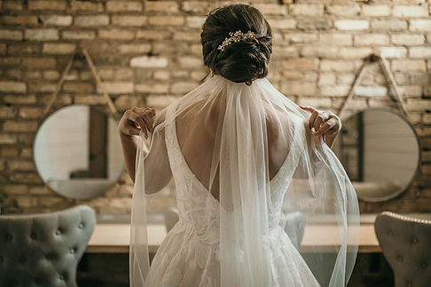 Bride Adjusting Veil