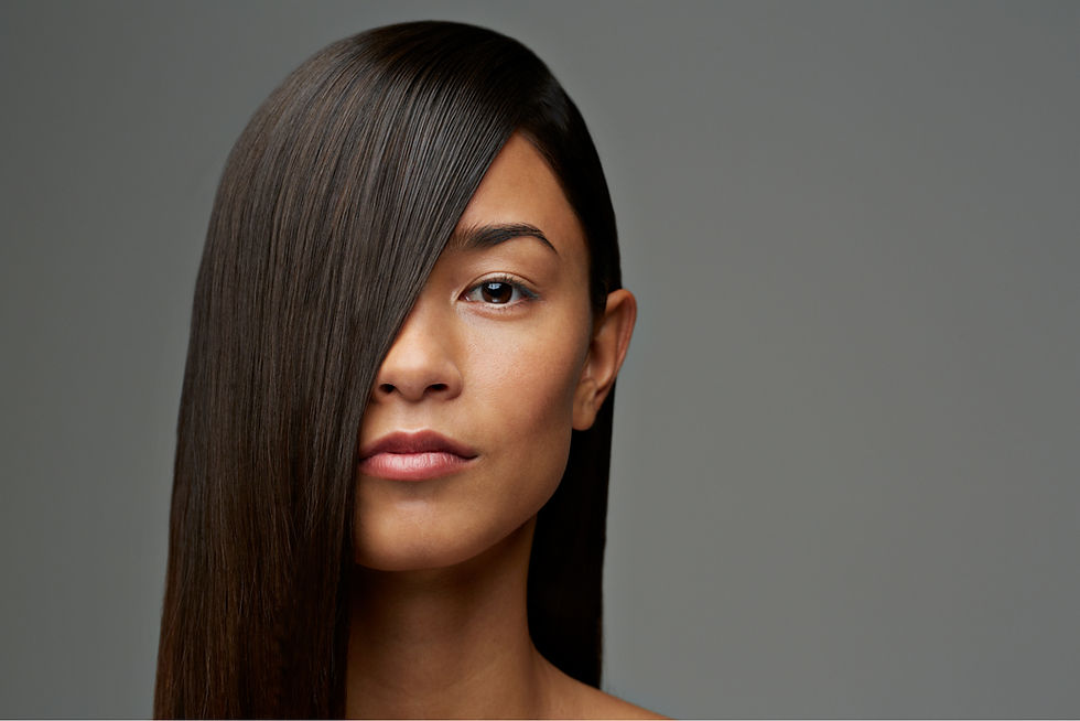 Retrato de cabello elegante