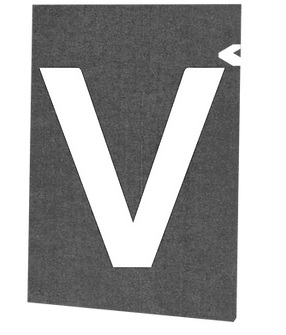 Gray Letter V