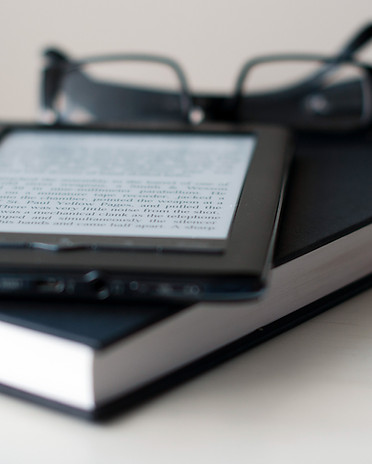 E-Reader With Glasses