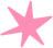 Étoile abstraite rose