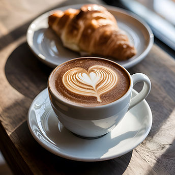 Kaffee und Croissant