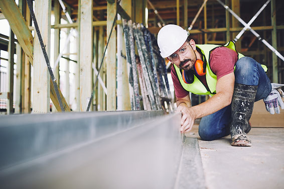Construction worker at work