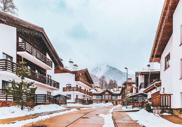 Pueblo en invierno