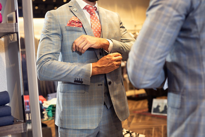 Man Adjusting Suit