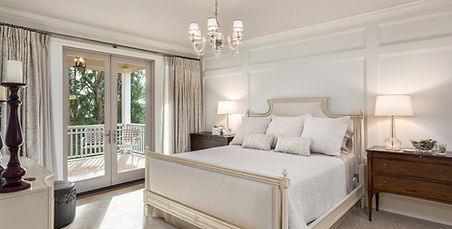 bedroom suite addition with custom woodwork and private patio