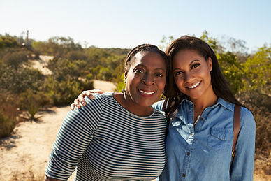 Smiling Women Outdoors