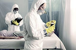 Doctors with Bacteriological Protection