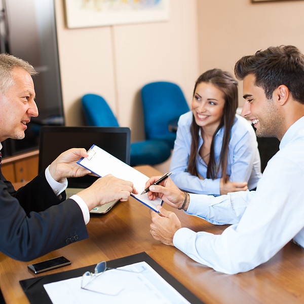 Lawyer with Clients