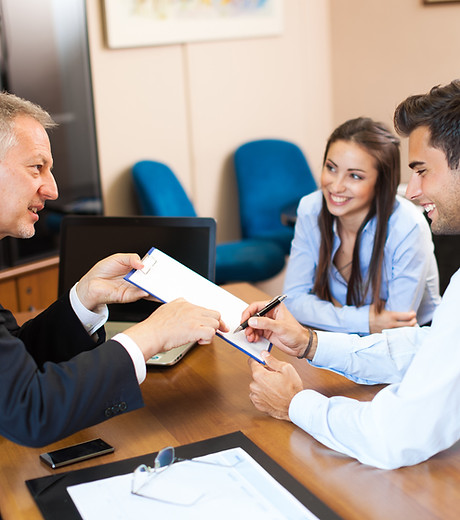 Lawyer with Clients