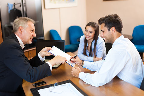 Lawyer with Clients