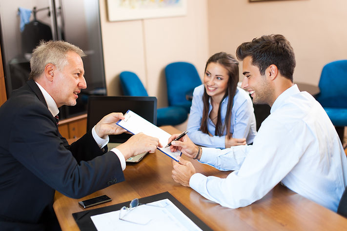 Lawyer with Clients