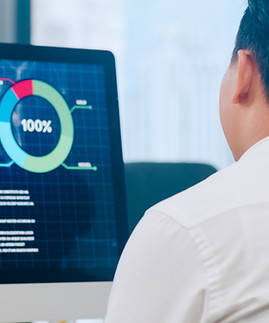 Person Analyzing Statistics