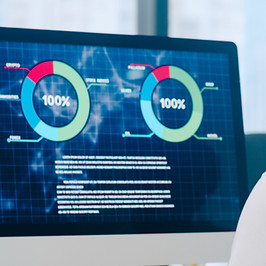 Person Analyzing Statistics