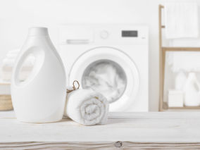 White Laundry Room & Detergent