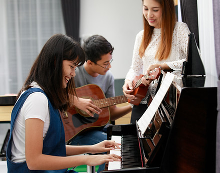 Playing music with family