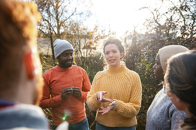 Group Discussion Outdoors