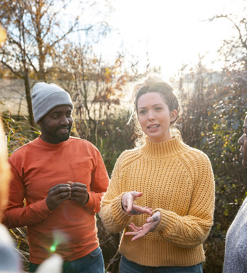 Group Discussion Outdoors