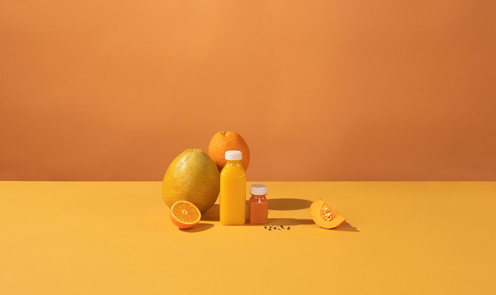 Arranged Food and Objects