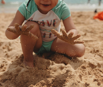 Child Playing Sand