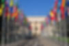 Flags in a row
