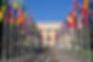 Flags in a row