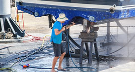 Cleaning Boat