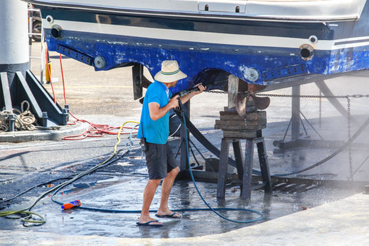 Cleaning Boat