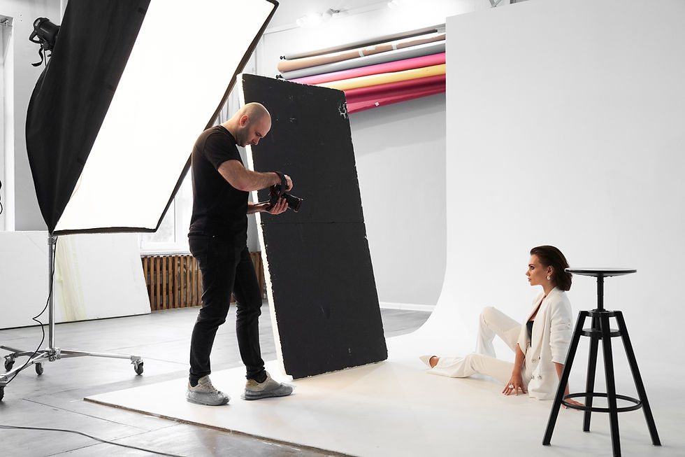 Fotógrafo en el trabajo