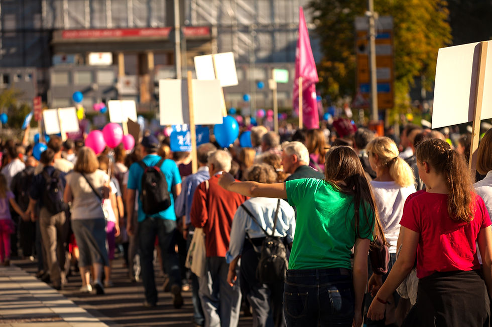 Peaceful Protest Crowd