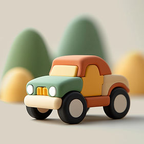 Buntes Spielzeugauto