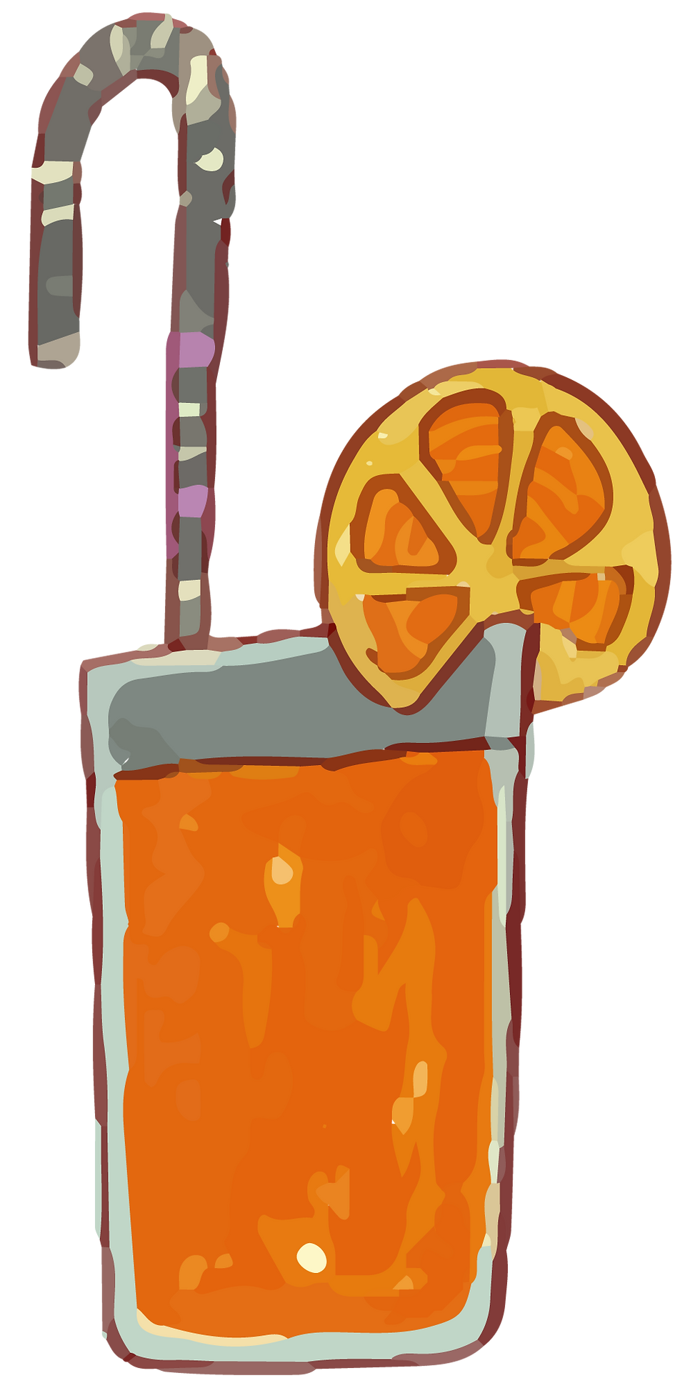 Orange Drink Illustration