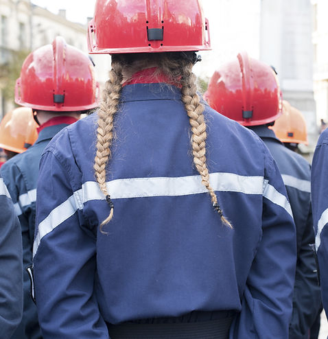 Women with Helmets