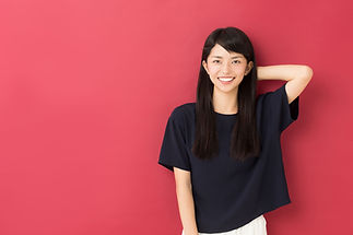 笑顔の女性