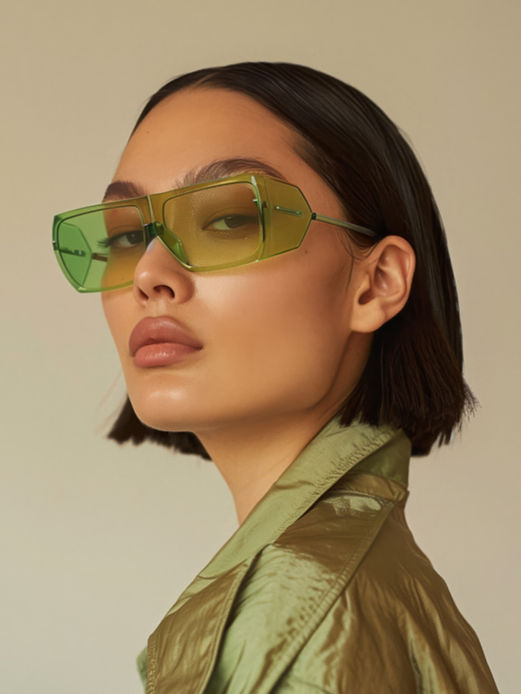 Gafas de sol con cristales verdes