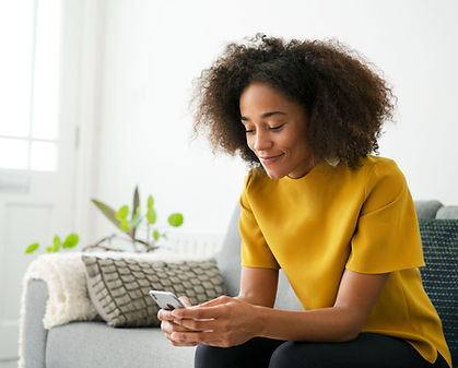 Happy Girl Texting