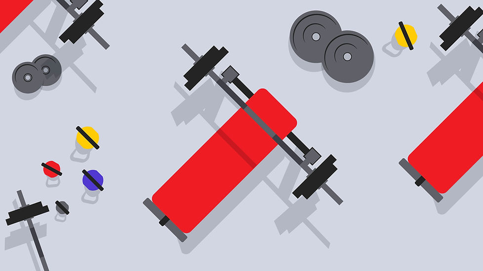 Gym Equipment Illustration