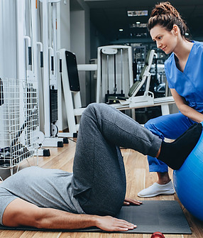 Physikalische Therapie-Sitzung