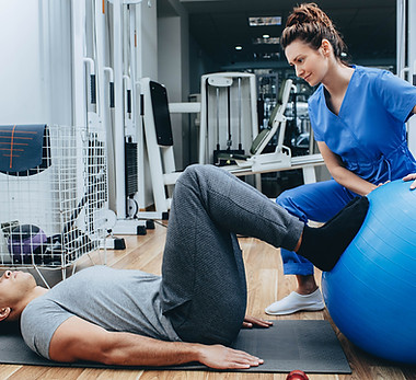 Physikalische Therapie-Sitzung