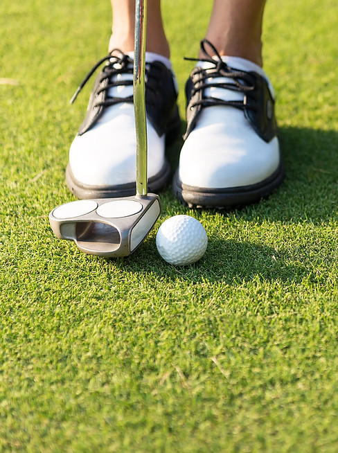 Golf Putting Close-Up