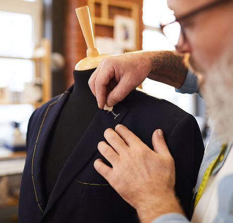 Man Designing Coat