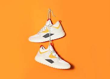 Hanging White Sneakers