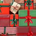 Stacked Christmas Gift Boxes