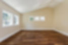 Wooden floor in empty bedroom