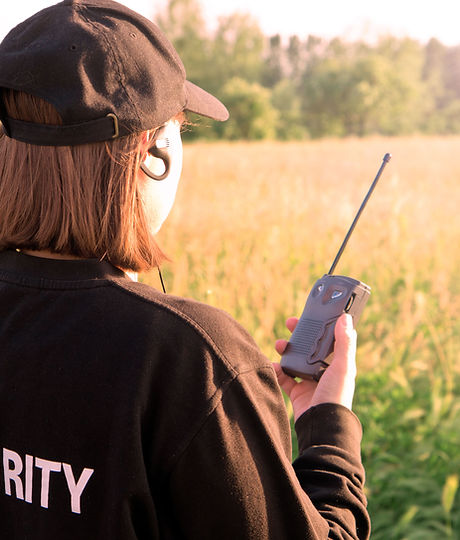 Security Guard using Walkie Talkie
