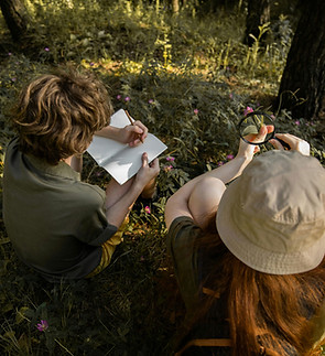 Studio della natura all'aperto