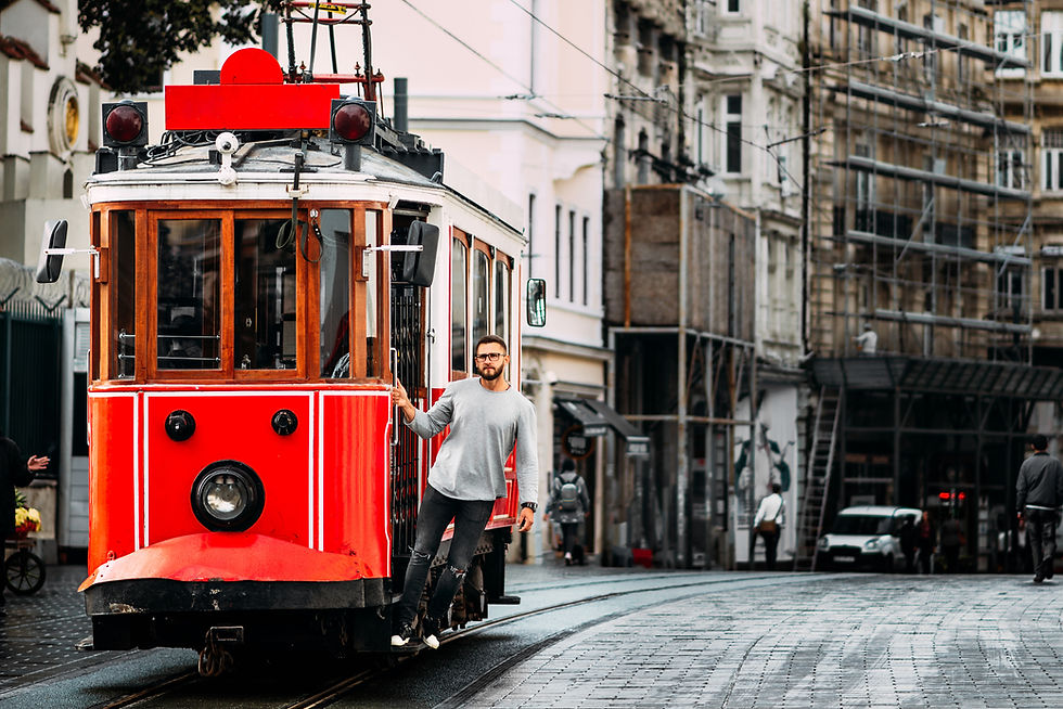Tram on Istiklal Avenue