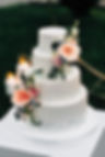 Floral wedding cake