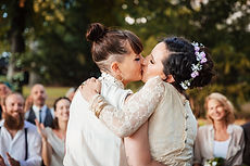 Wedding Couple Kiss
