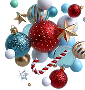 Christmas Ornament Cluster